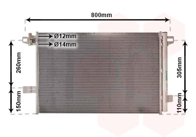 VAN WEZEL Kondensaator,kliimaseade 58015704